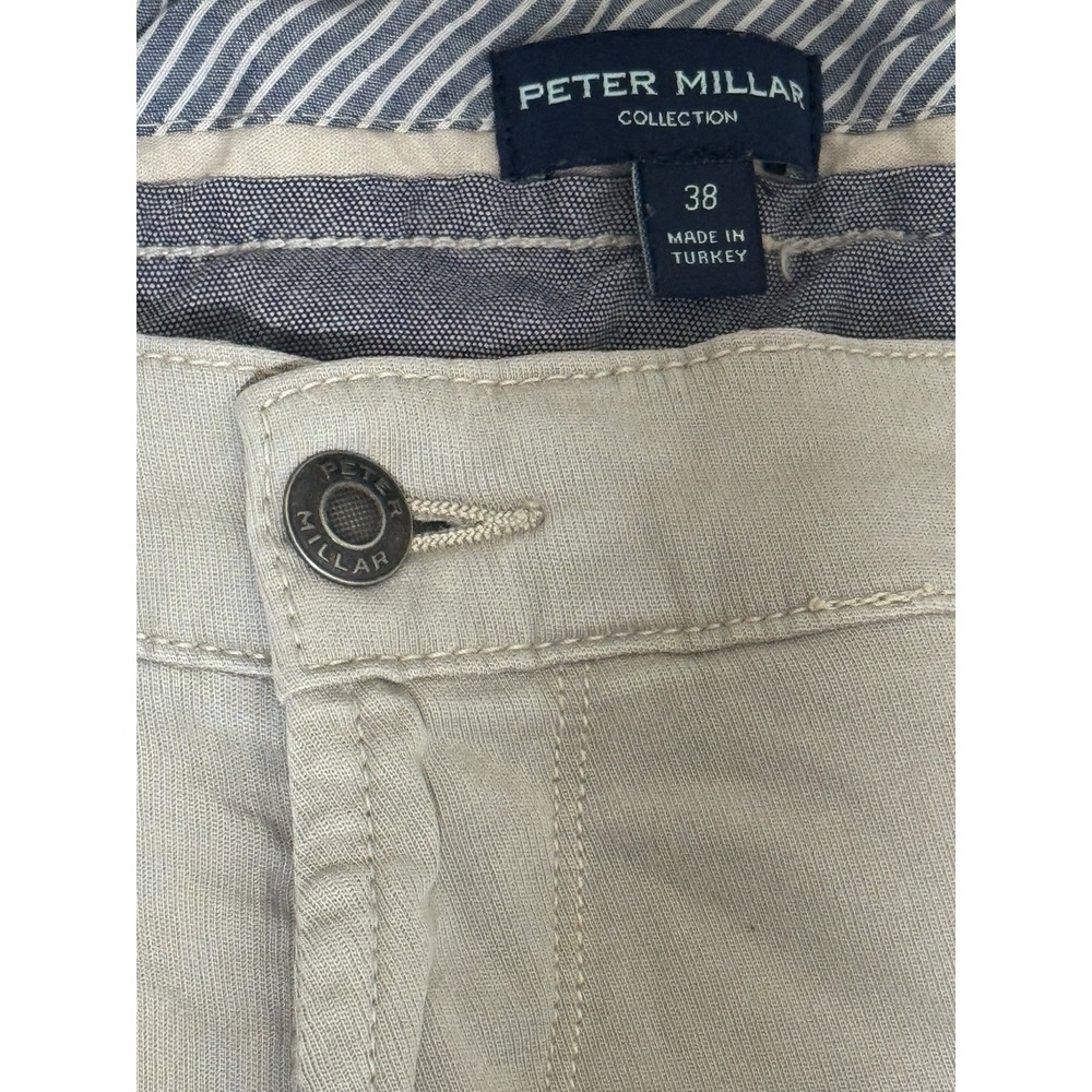 PETER MILLAR Sand 38x30 Crown Crafted 5 Pocket Luxury Stretch Denim Jeans Men's - Picture 3 of 7